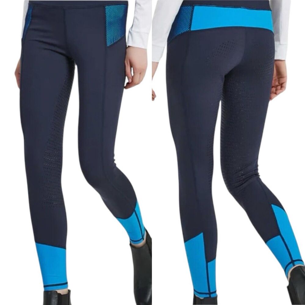 HR Farm Eternity Leggings Riding Breaches Pants Full Seat Silicone Grip Medium